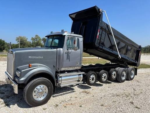 Merica Hauling Company dump truck on site