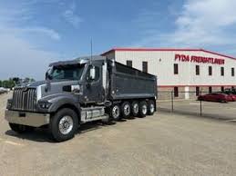 Merica Hauling Company truck at the yard